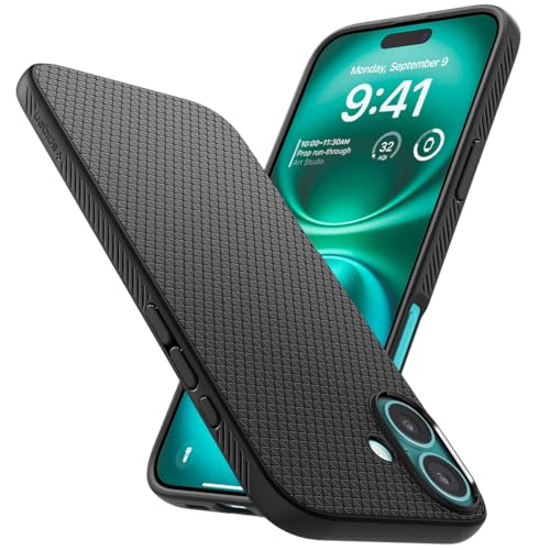 Spigen Liquid Air Case Compatible with iPhone 16 - Matte Black