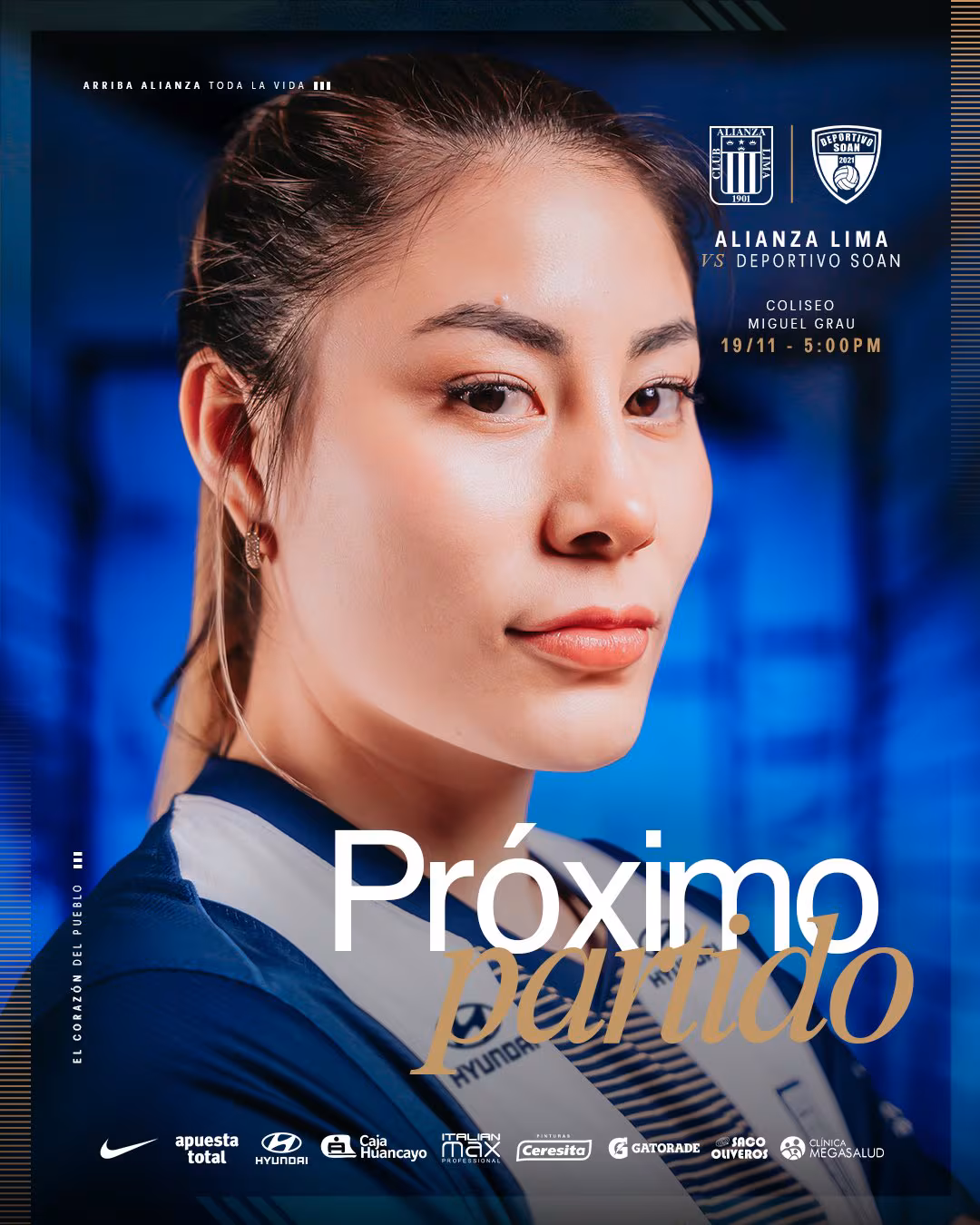Alianza Lima vs Deportivo Soan schedules for the Peruvian Volleyball League 2025/26