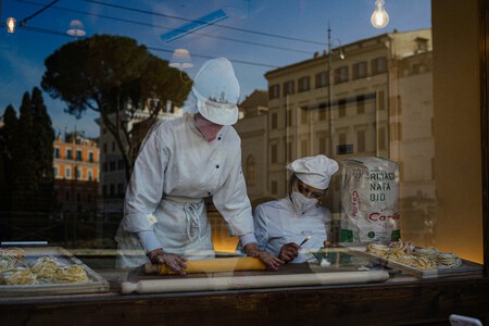 Italian cuisine and street life