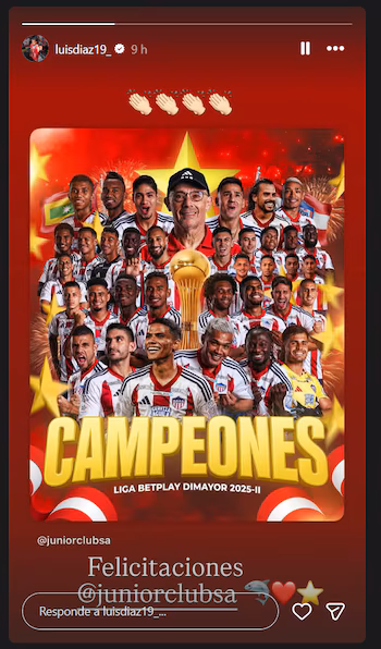 Post by Luis Díaz about