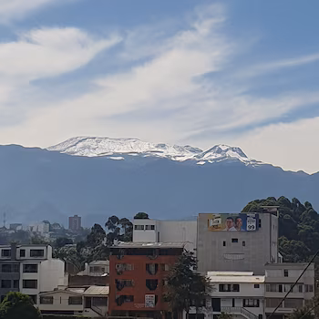 Glaciers in the Nevado del Ruiz area