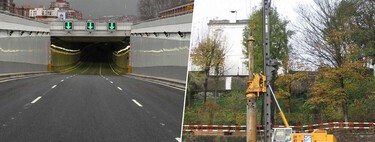 Massive drills work on the A-5 construction