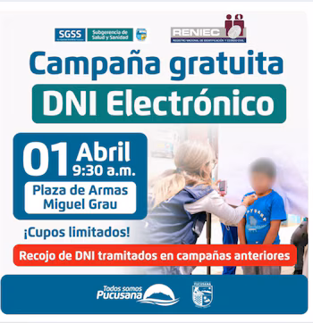 The municipality recommended arriving early due to high demand and limited spaces; Care will be provided in order of arrival to guarantee efficiency - Credits: Municipality of Pucusana.