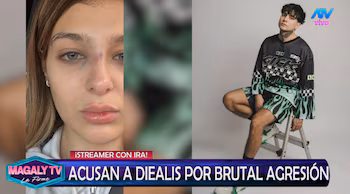 Streamer Diealis acknowledges a problem with alcohol after a complaint from his ex-partner. Capture: Magaly TV La Firme.