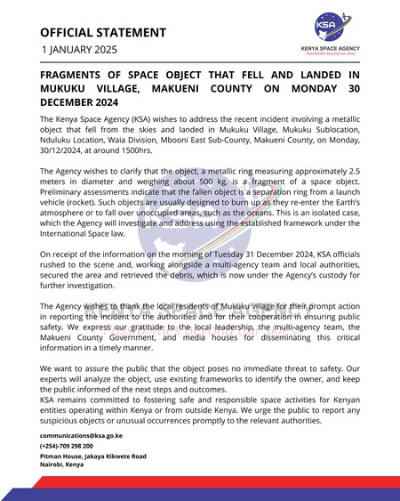 Ksa Statement