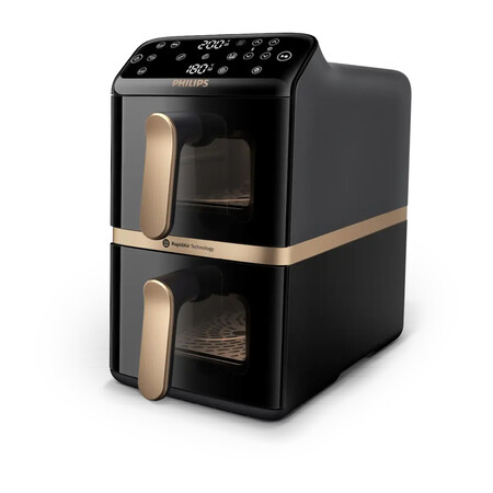 Philips Unveils New Air Fryer for Small Kitchens Featuring Dual Baskets and Viewing Windows