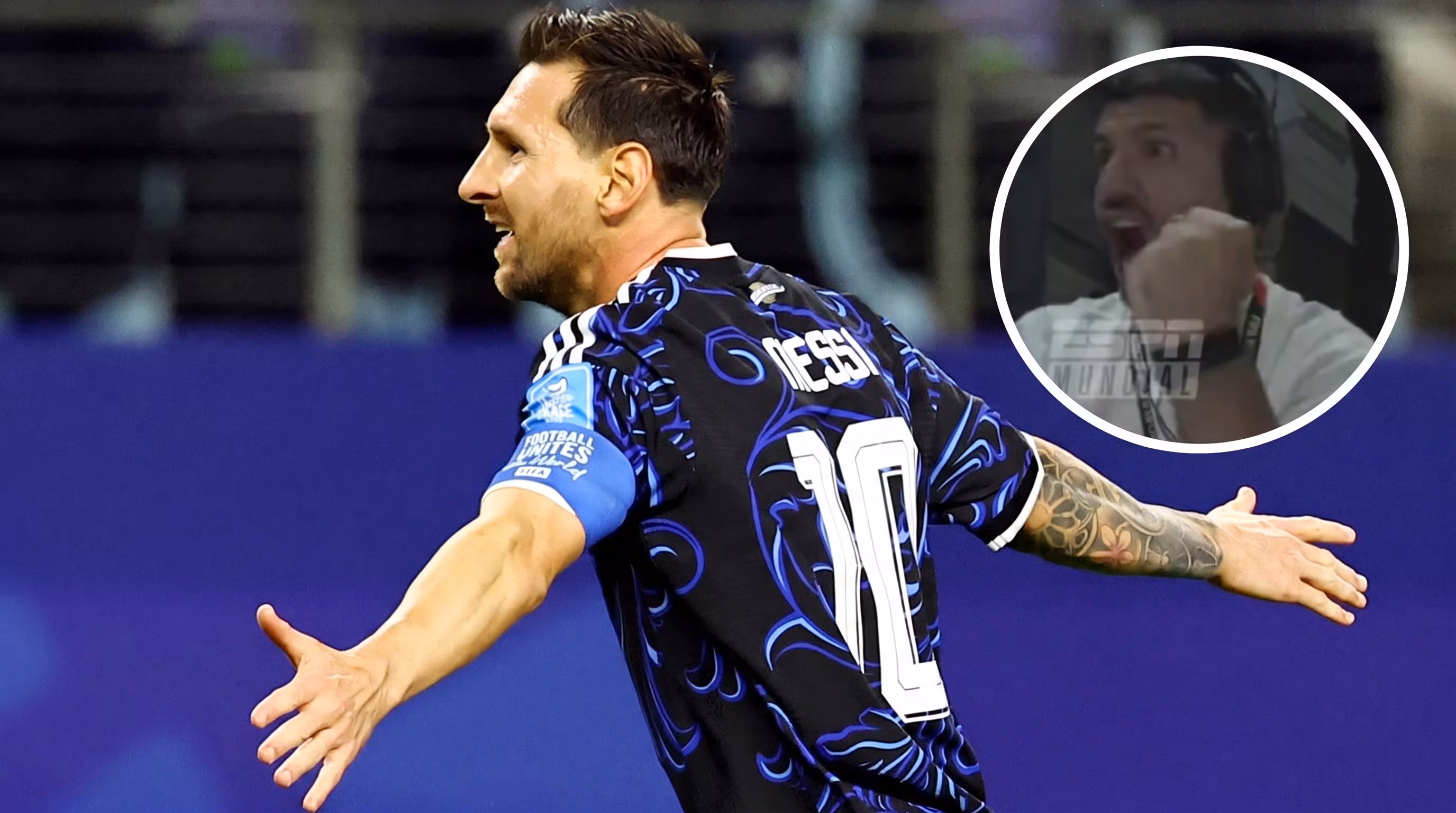 Kun Agüero Reacts to Messi’s Incredible Goal in Argentina’s Victory Over Jordan in the World Cup