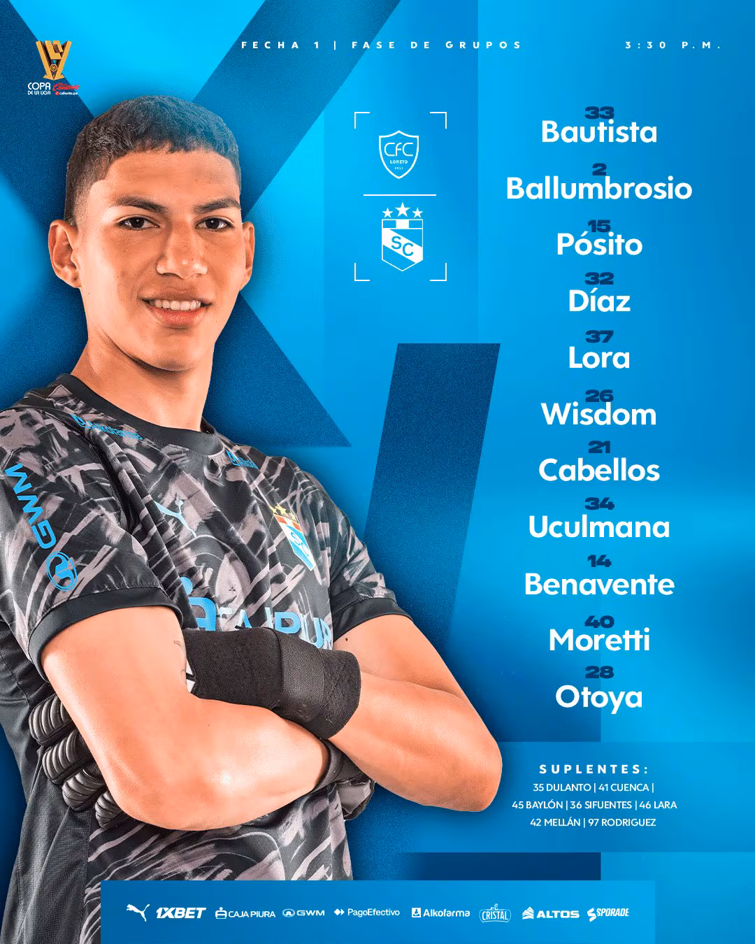 Sporting Cristal 1-0 Comerciantes FC LIVE TODAY: Minute by Minute Coverage of the 2026 League Cup Match