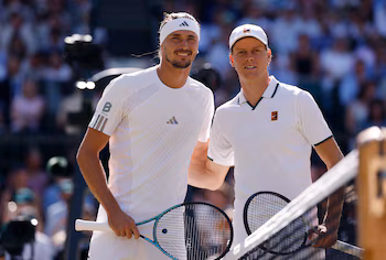 Jannik Sinner and Alexander Zverev Live in the Wimbledon Final: Match Tied 1-1 After Tiebreak Sets