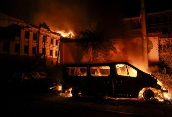 Smoke and Flames Rising