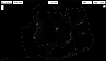 The Hidden Side of Energy Saving: Rural Spain Glows Blue at Night