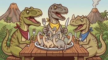 A Study Reveals Why Giant Dinosaur Hatchlings Were the Primary Food Source for Large Predators