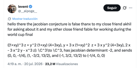 “Do We Really Need That Many Mathematicians?”: Fable 5 Aids in Disproving a Nearly Century-Old Conjecture