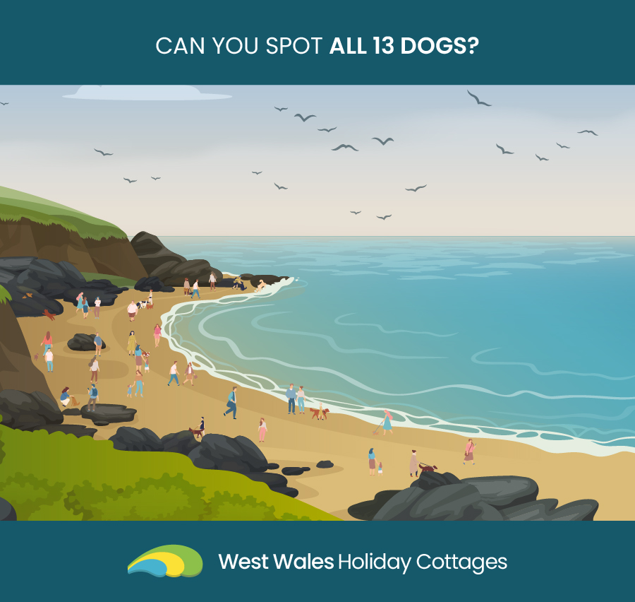 ¿Puedes ver a los perros en la imagen de la playa en menos de diez segundos?