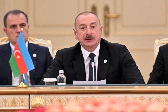 El presidente azerí Ilham Aliyev