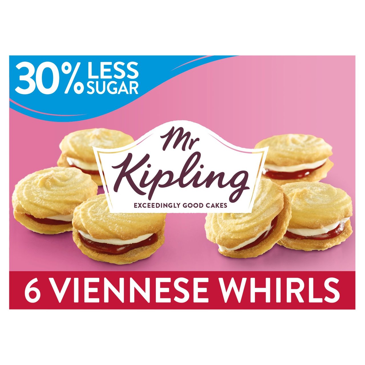 Mr Kipling 30% Less Sugar Wirls vieneses rebajados a £ 1,25 en Morrisons