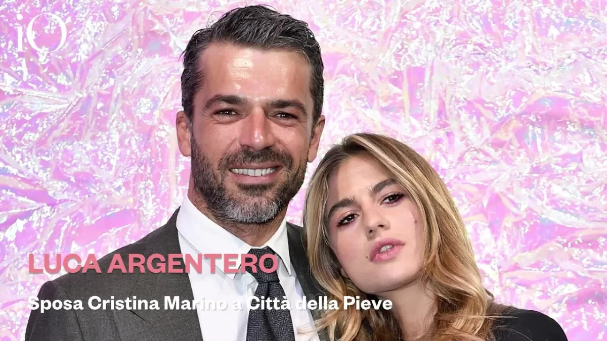 Luca Argentero se casa con Cristina Marino y luego recorre Città della Pieve en un sidecar