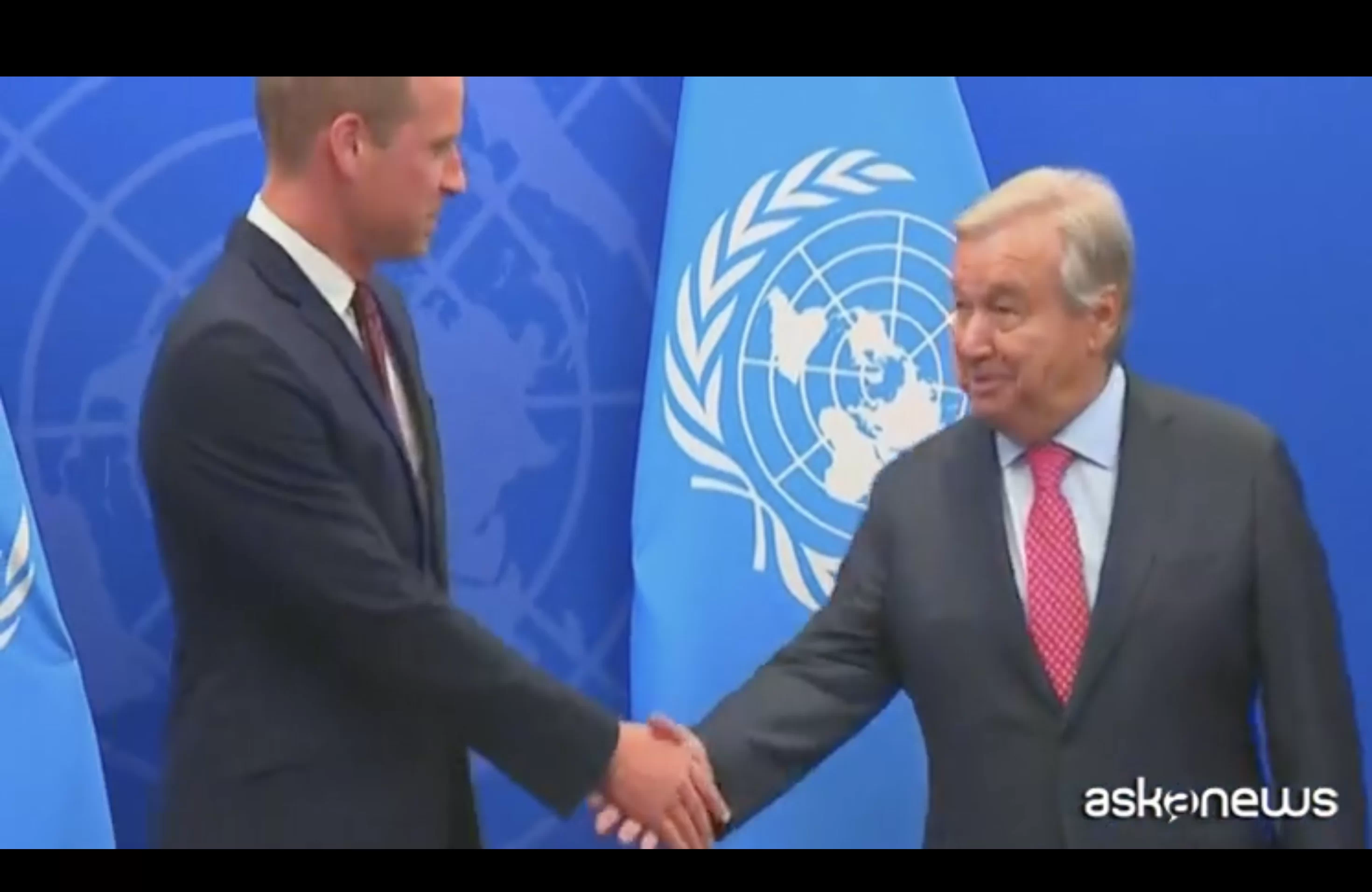 El príncipe Guillermo se reúne con Guterres en la ONU en Nueva York