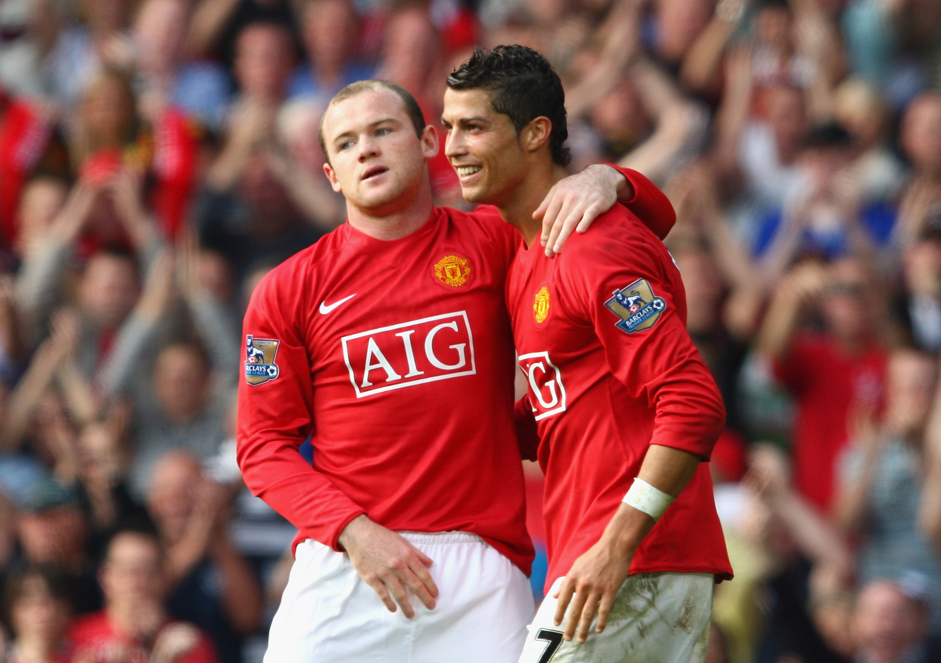 Wayne Rooney y Cristiano Ronaldo fueron elegidos por las bandas