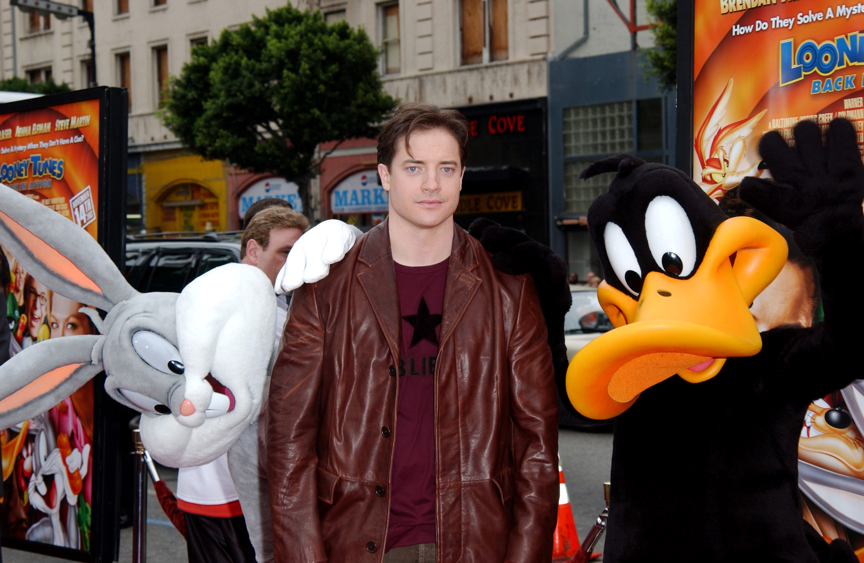 Momentos más exitosos: Brendan Fraser en el estreno de la película "Looney Tunes vuelve a la acción"