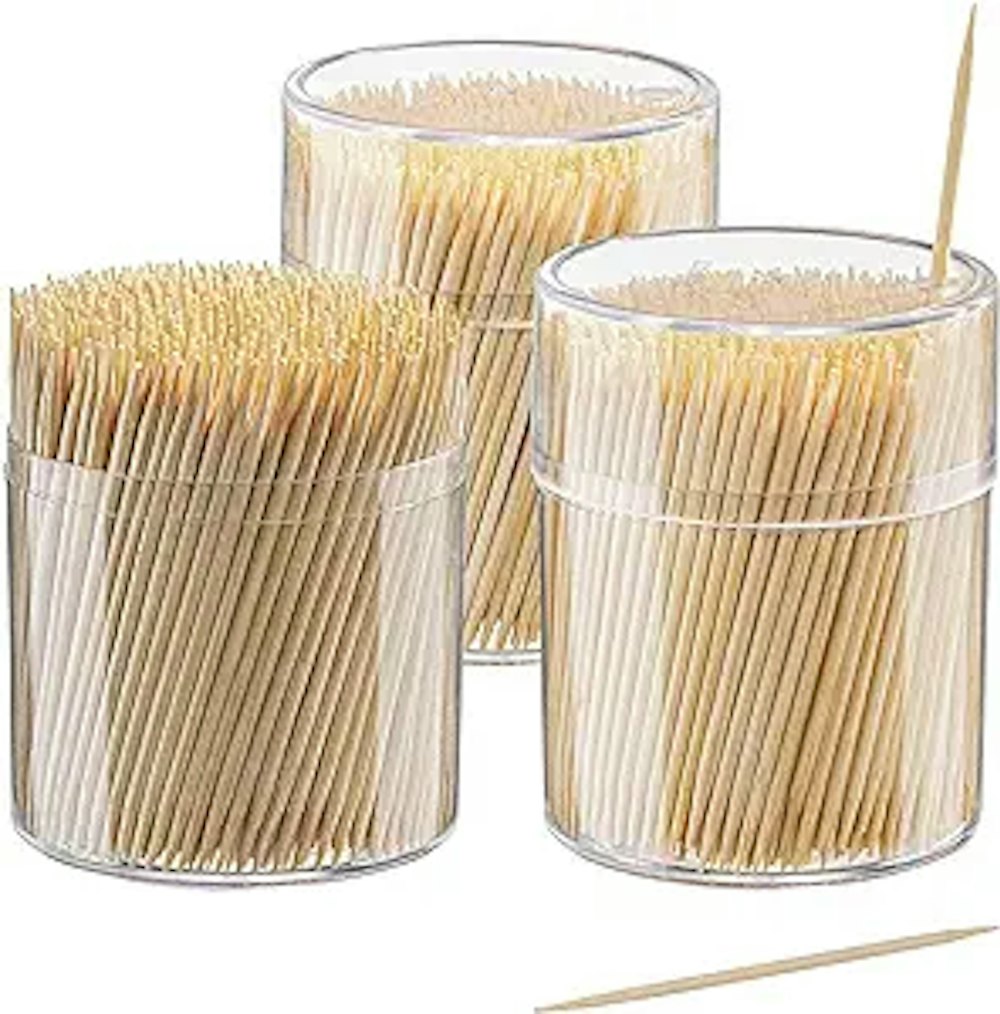 Palillos de dientes de madera de bambú