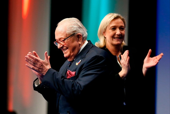 Jean-Marie y Marine Le Pen