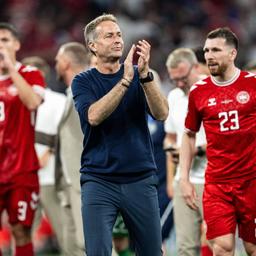 El seleccionador de Dinamarca, Kasper Hjulmand, tras alcanzar los octavos de final de la Eurocopa