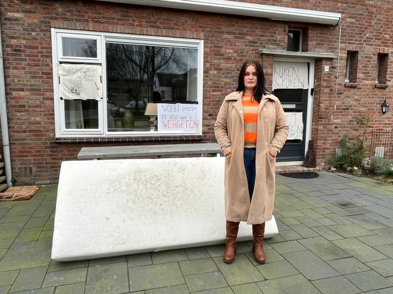 Angelica Farla en su anterior casa en Kerkstraat.