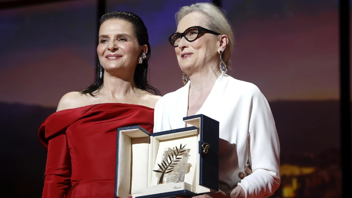 Las palabras de Meryl Streep, Palma de Oro honorífica en Cannes 2024. Y Juliette Binoche se conmueve