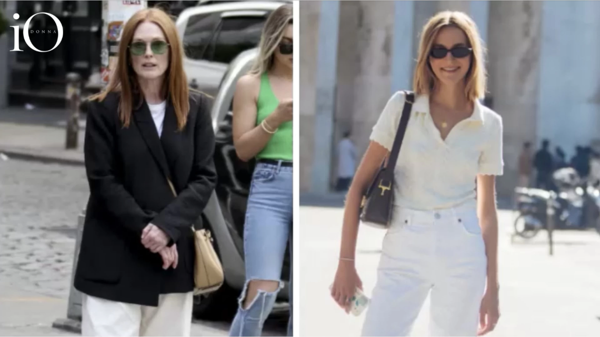 Jeans blancos a los 50: 5 outfits para combinarlos con estilo