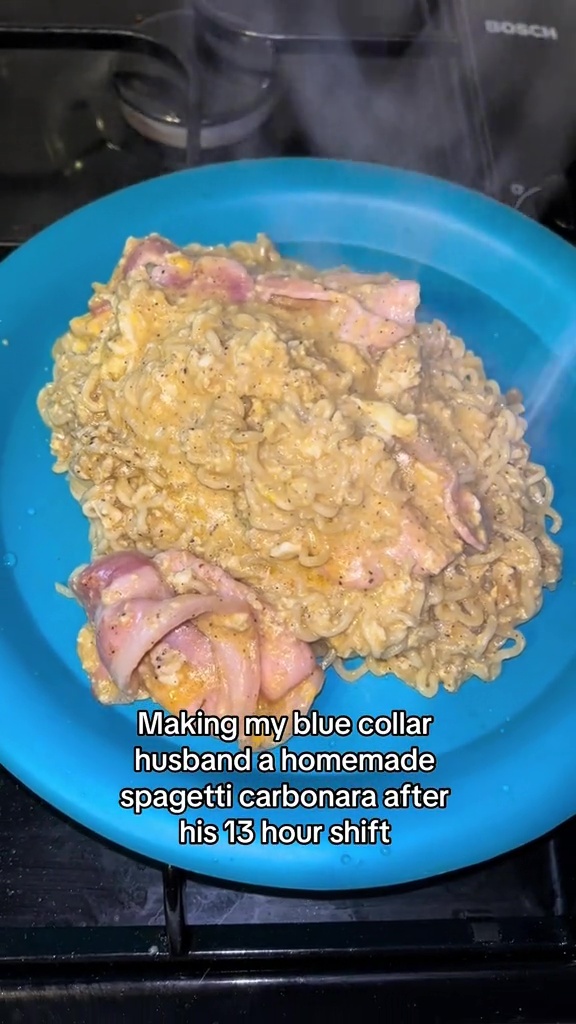 Un usuario de las redes sociales describió el plato como "fideos con un lado de la presión arterial"