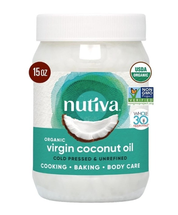 El aceite de oliva virgen orgánico de Nutiva está disponible por $6,57 en Amazon
