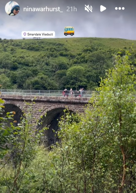 La favorita de BBC Breakfast reveló a sus fans que estuvo en el Distrito de los Lagos el fin de semana.