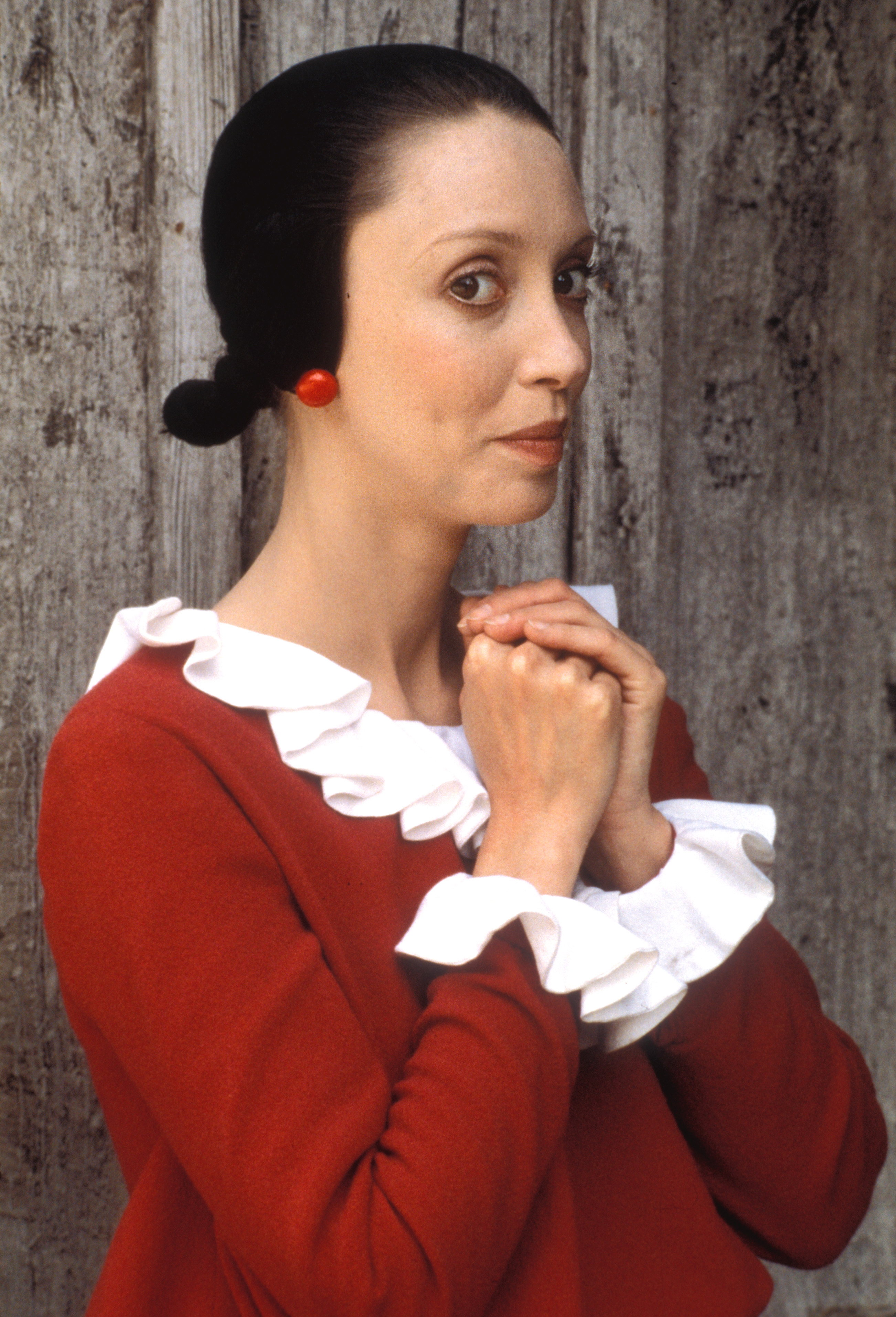 Shelley en el papel de Olivia en la película Popeye de 1980