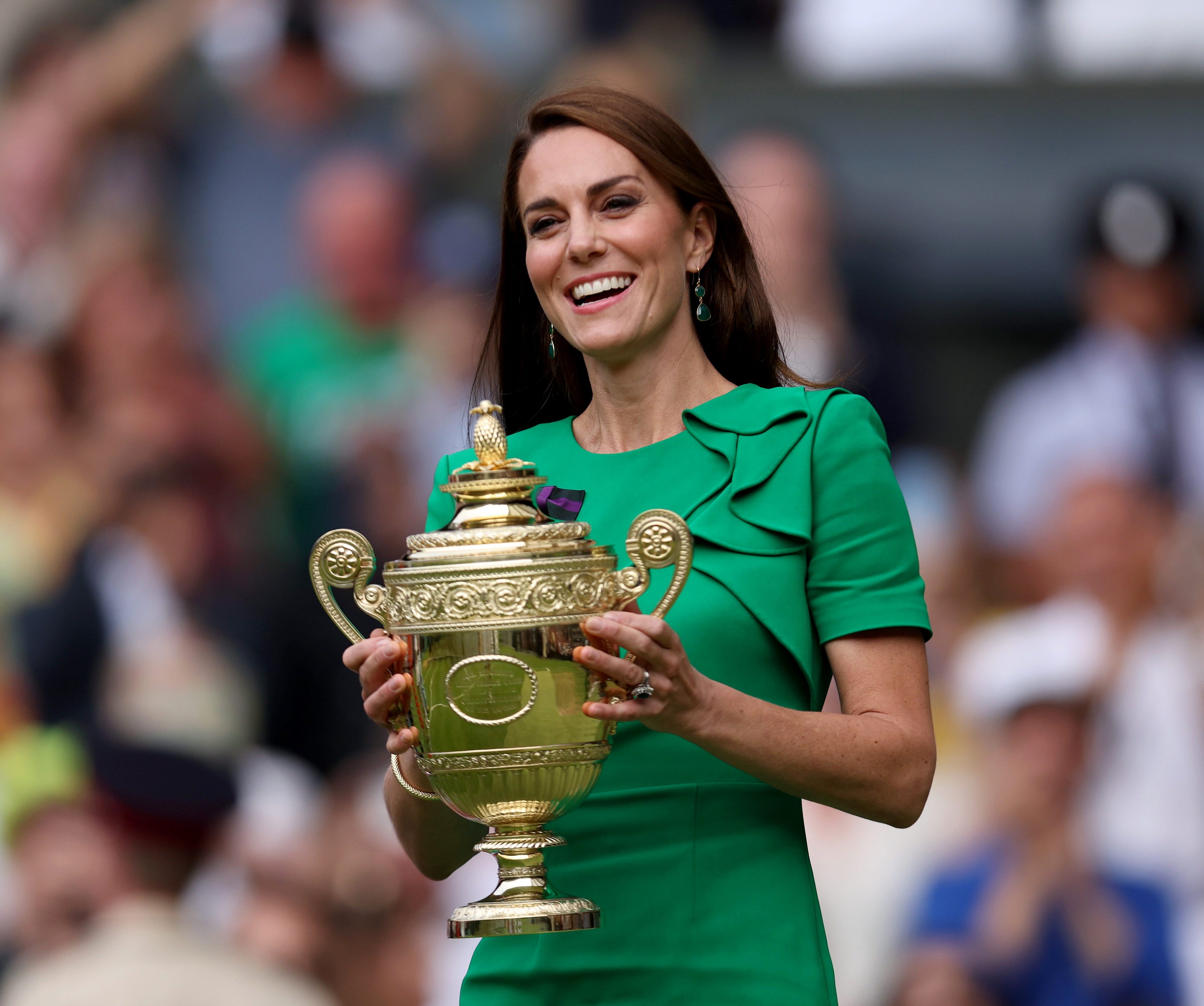 La princesa Kate estará en Wimbledon el domingo para entregar el trofeo al ganador masculino.