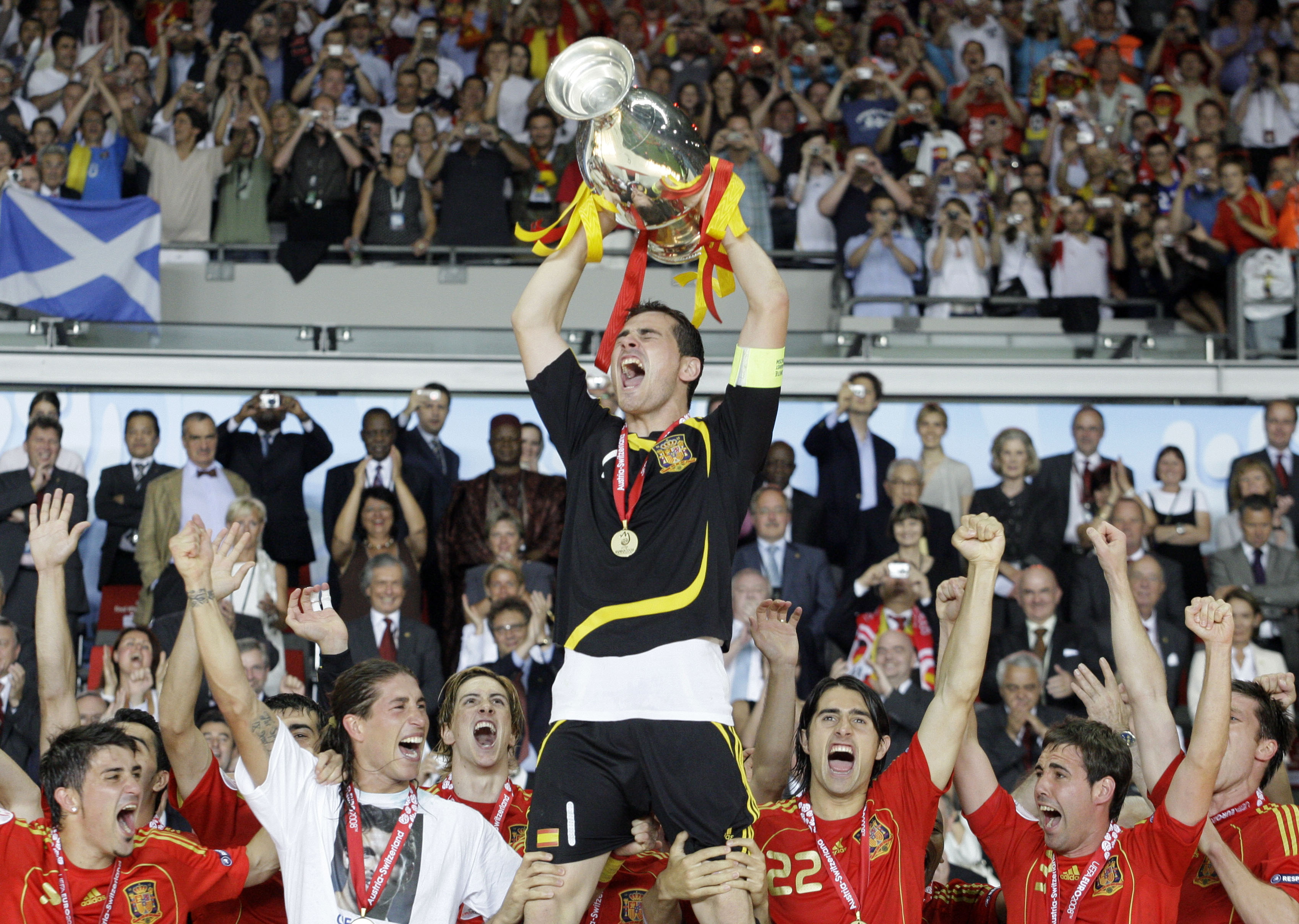 España triunfó en la Eurocopa 2008 y en el Mundial de 2010