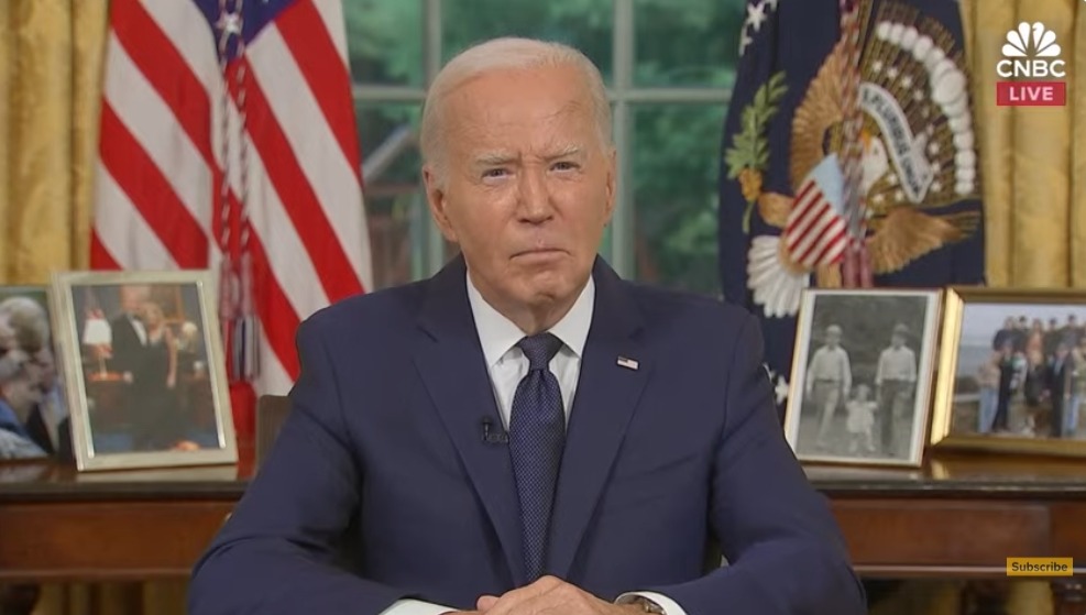 Joe Biden hablando sobre el intento de asesinato de Donald Trump