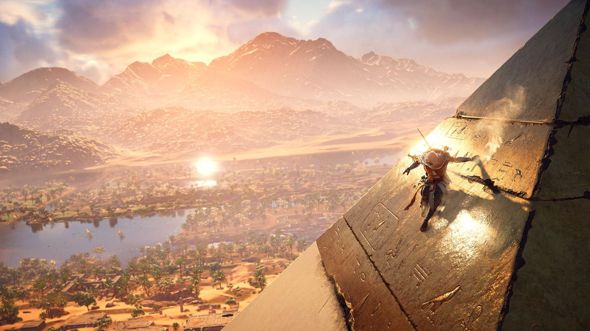 Sí, puedes escalar la Gran Pirámide de Giza en este juego.