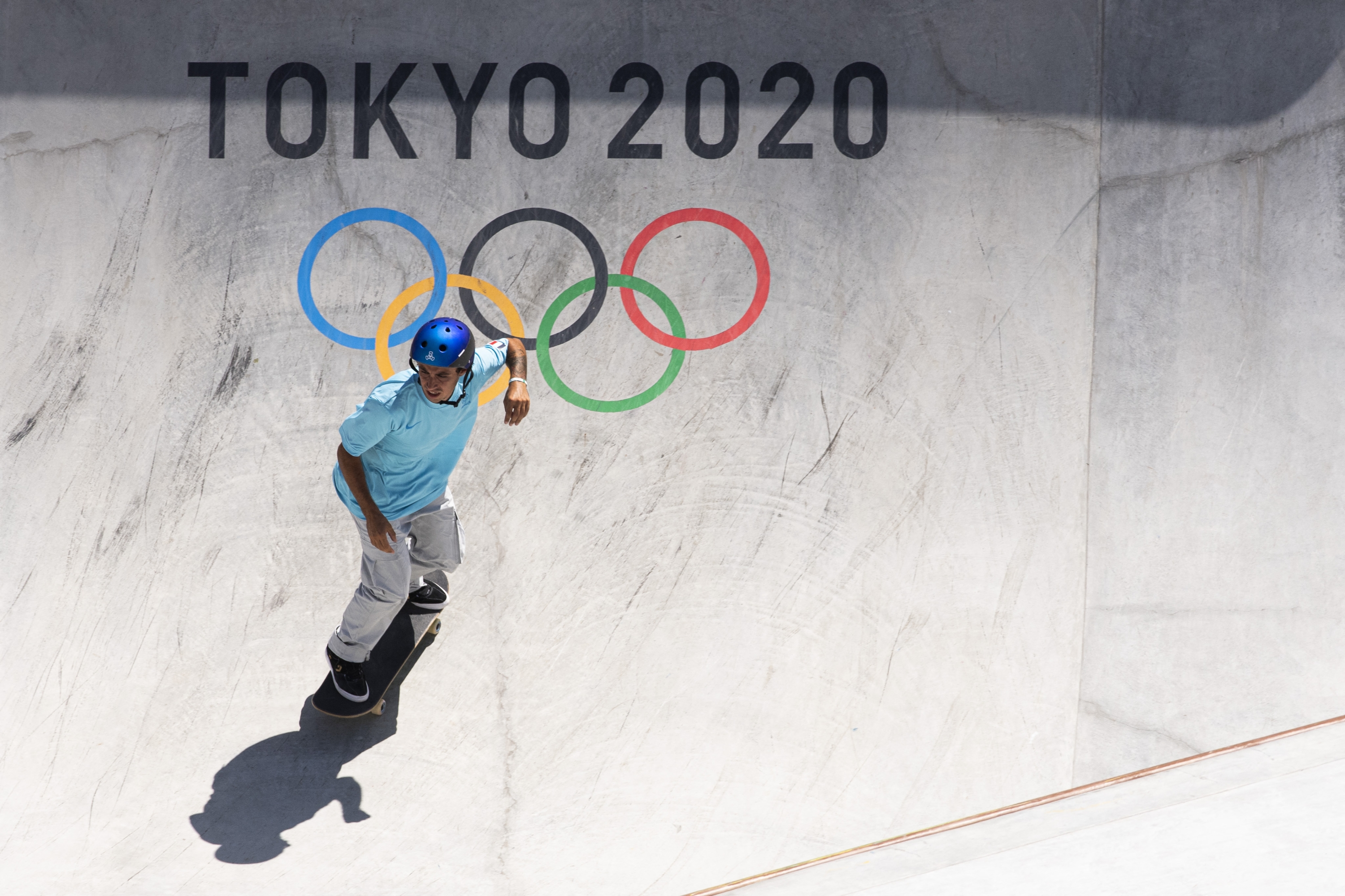 Matheron Vincent (FRA) compite en Skateboarding Men's Park durante los Juegos Olímpicos Tokio 2020, en el Ariake Urban Sports Park, el 05 de agosto de 2021, en Tokio, Japón, Foto Vincent Curutchet / KMSP (Foto de CURUTCHET Vincent / KMSP / KMSP vía AFP )