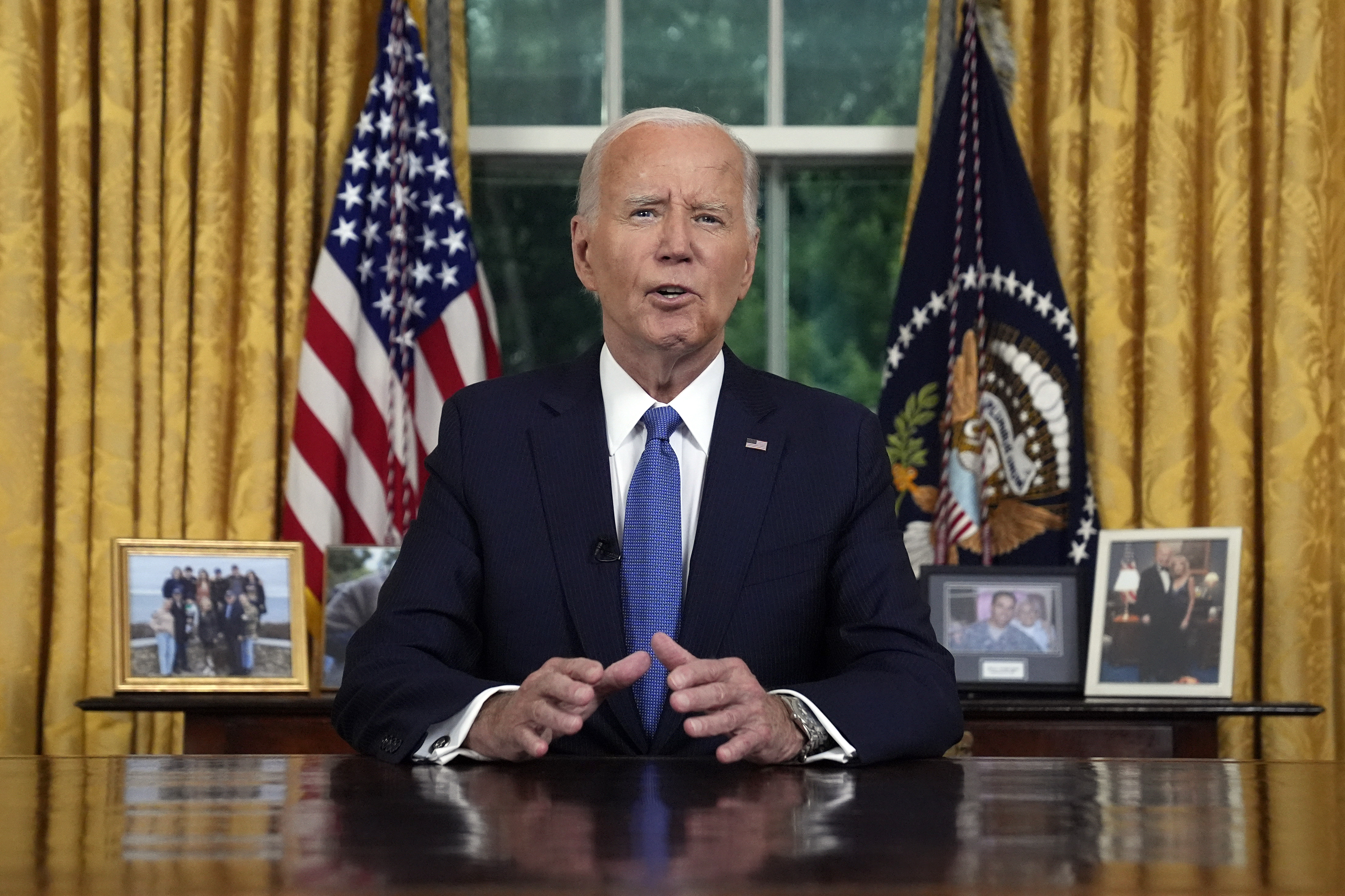 El expresidente Donald Trump se apresuró a compartir sus pensamientos sobre el discurso de Biden