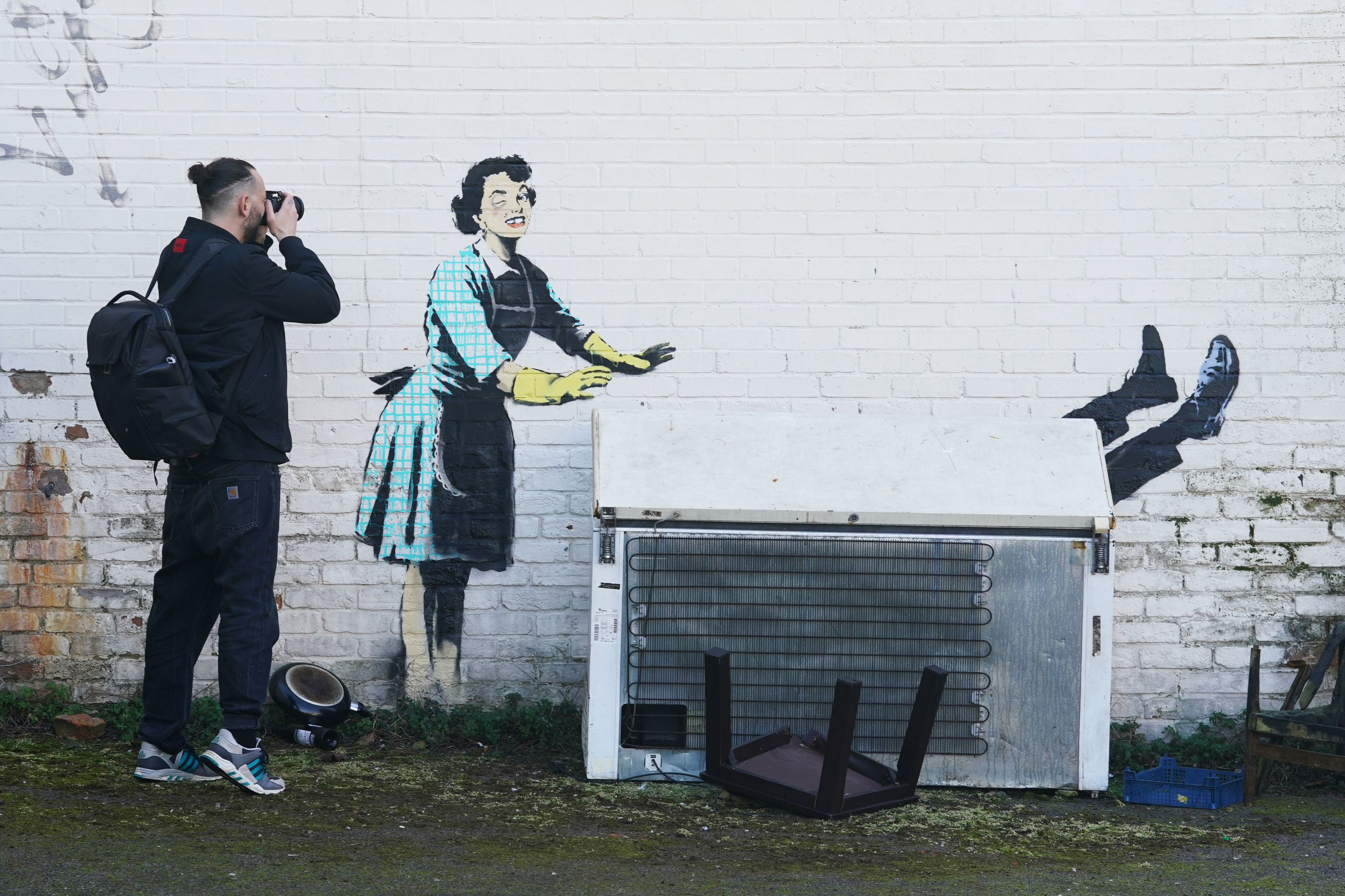 Banksy afirmó que la pieza era suya a las pocas horas de ser vista.