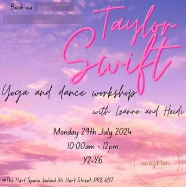 El horror supuestamente ocurrió en un taller de yoga y baile con temática de Taylor Swift