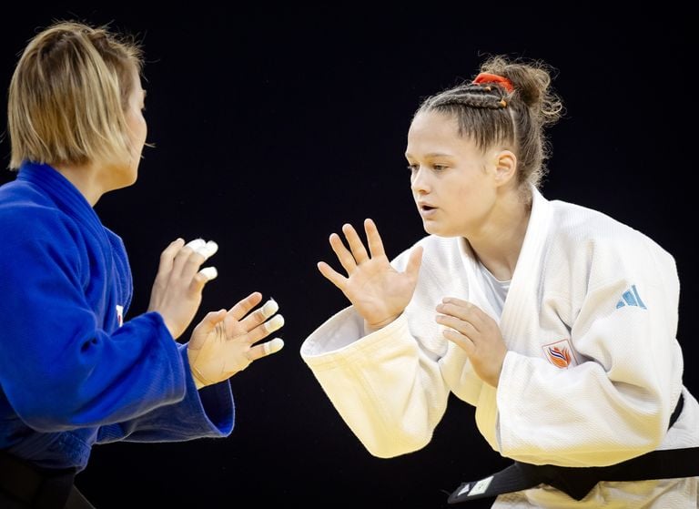 La judoca Joanne van Lieshout perdió ante Ji su Kim (foto: ANP 2024/Iris van den Broek).