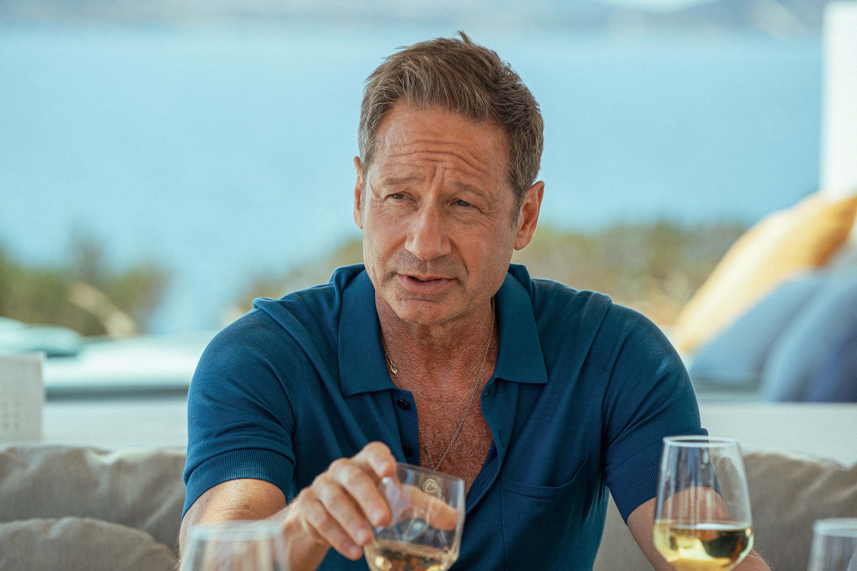 Protagoniza junto a la leyenda de Expediente X, David Duchovny.