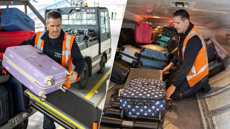 Los medios de elevación facilitan el trabajo de Arnoud (foto: Aeropuerto de Eindhoven).