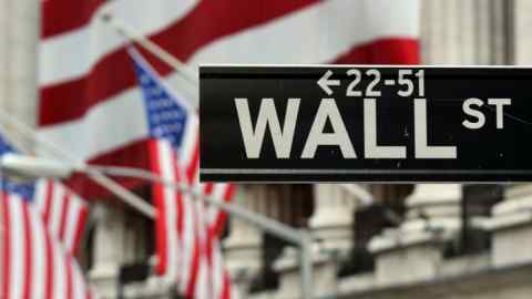 Letrero de Wall Street en Nueva York