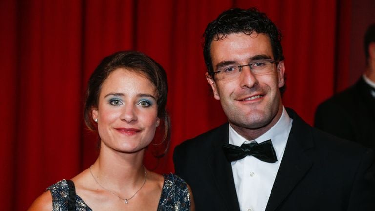 Marianne y Anton Vos durante la Gala del Deporte 2012 (foto: ANP).