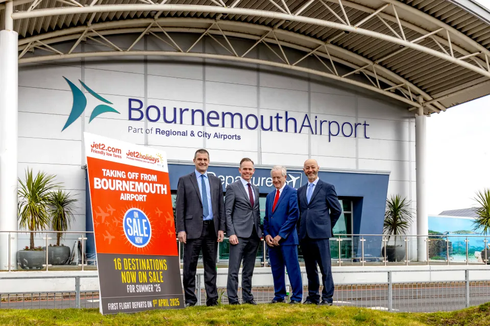 Jet2 y el aeropuerto de Bournemouth anunciaron las nuevas rutas a principios de este año