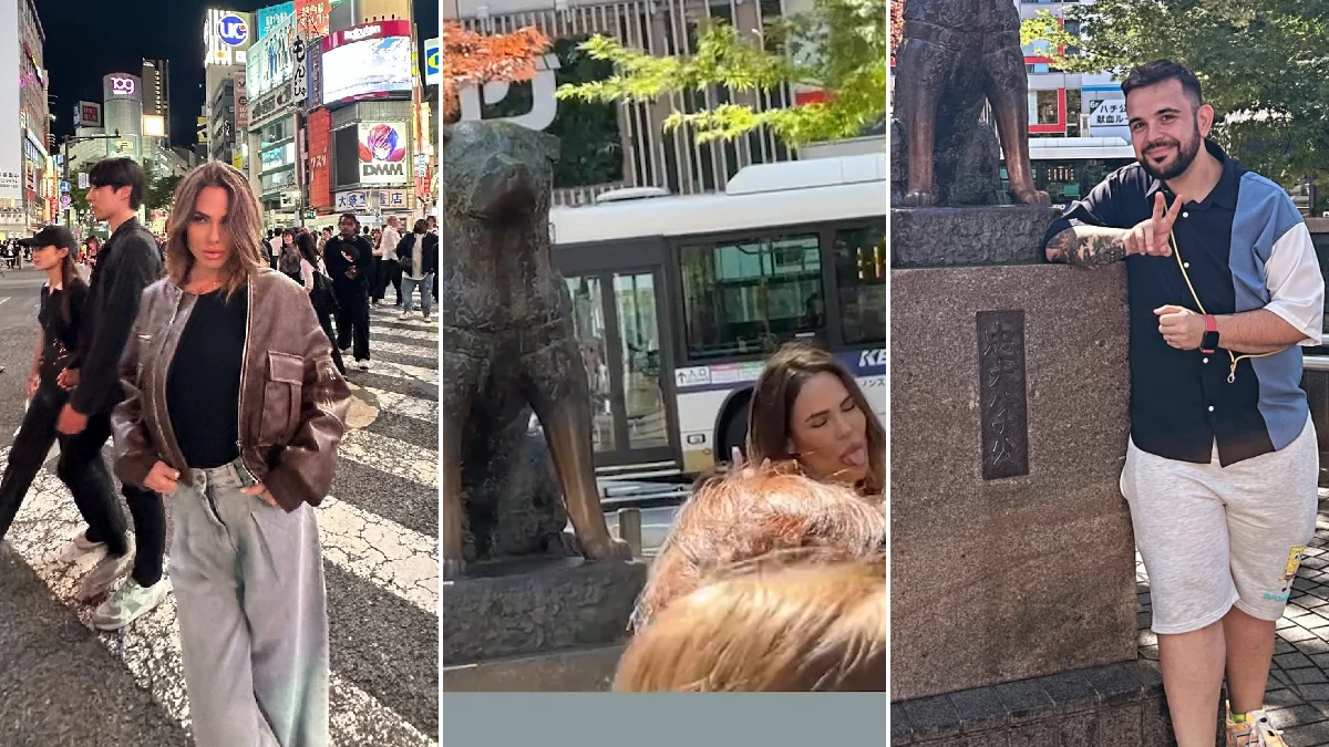 «Ilary Blasi se saltó la cola»: la acusación del YouTuber frente a la estatua de Hachiko
