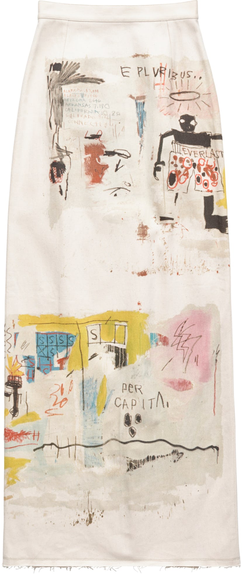 Falda vaquera de Basquiat